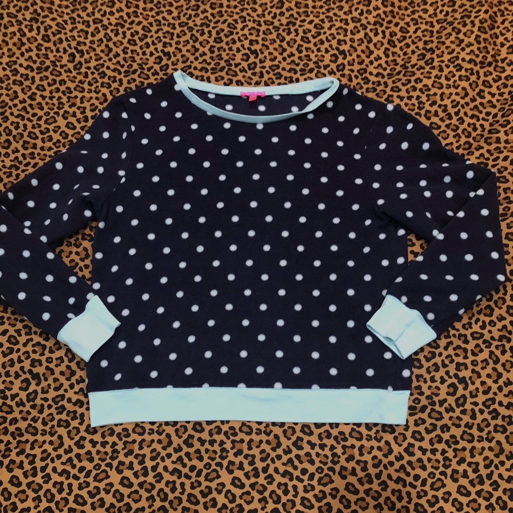 Betsy Johnson polka dotted Pajama Top Size * Large *